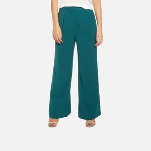 Leith | High Waist Flare Pants | Green | Medium